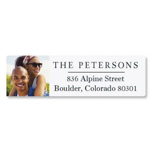 Classic Personalized Photo Address Label