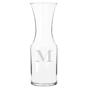 Carafe/Decanter Glass - 1 Initial