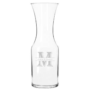 Carafe/Decanter Glass - Name Initial