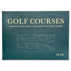 Golf Courses Personalized Leather-bound Book