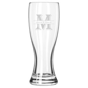 Grand Pilsner Glass - Name Initial