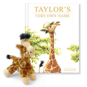 Giraffe Gift Set Personalized My Very Own Name Storybook