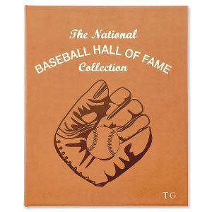 Baseball Hall of Fame Personalized Leather-bound Book