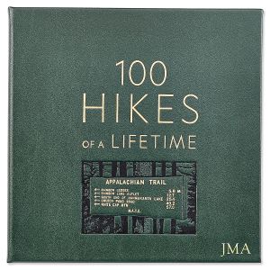 100 Hikes Of A Lifetime Personalized Leather-bound Book