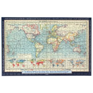 Your Year, Your World Map Puzzle Personalized