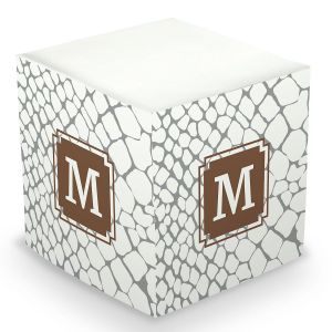 Snakeskin Sticky Memo Cube