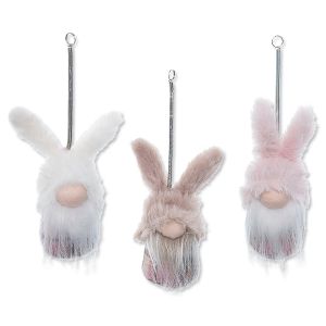 Jumping Bunny Gnome Ornament