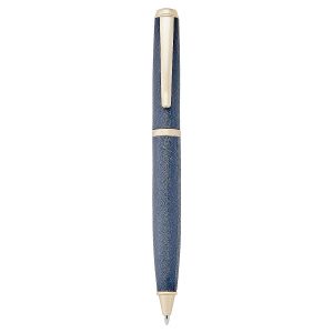 Traditional Leather Wrapped Blue Pen