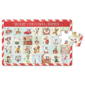 Countdown to Christmas Calendar Personalized Puzzle