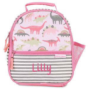 Pink Dinosaur Personalized Lunch Tote by Stephen Joseph®