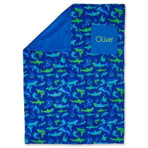 Stephen Joseph® Personalized Toddler-Size Shark Blanket