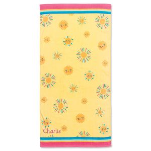 Sunshine Yellow Personalized Towel by Stephen Joseph®