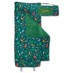 Personalized All-Over Green Dino Print Nap Mat by Stephen Joseph®