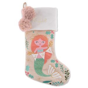 Personalized Embroidered Mermaid Stocking by Stephen Joseph®