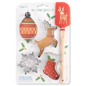 Reindeer Spatula and Cookie Cutter Set by Stephen  Joseph®