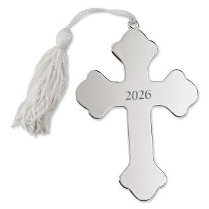 Cross Personalized Ornament with Tassel