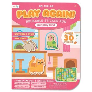Play Again Pet Play Land Reusable Stickers