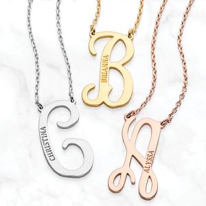 Initial & Name Personalized Necklace