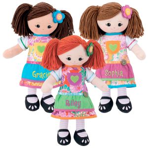 Personalized Rag Doll with Apron Dress
