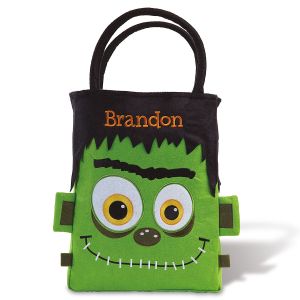 Personalized Frankenstein Treat basket front