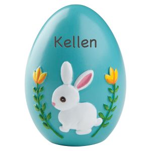 Blue Resin Personalized Easter Egg