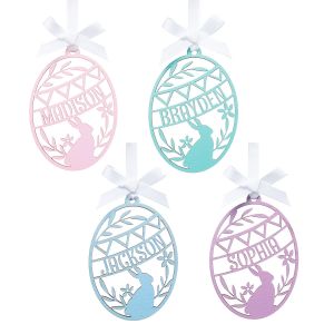 Wood Easter Egg Personalized Ornament