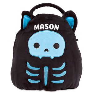 Stump the Skeleton Cat Squishmallow Personalized Treat Bag