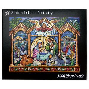 Stained Glass Nativity Puzzle