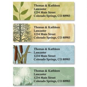 Textures Classic Personalized Address Labels (4 Designs)
