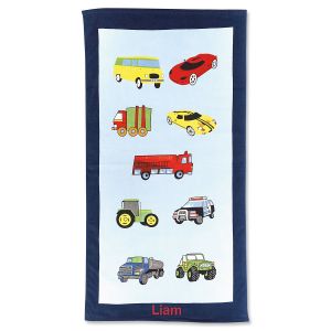 Cars Personalized Towel