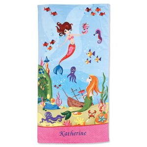 Mermaid Personalized Towel