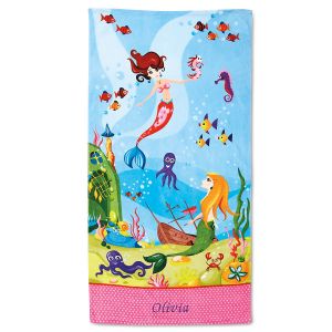 Mermaid Personalized Towel