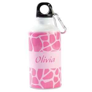 Pink Giraffe Water Bottle