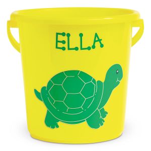 Fun-in-the-Sand Plastic Bucket-Yellow-Z814520E