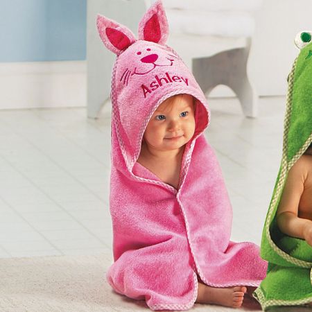 Bunny Hooded Animal Personalized Towel