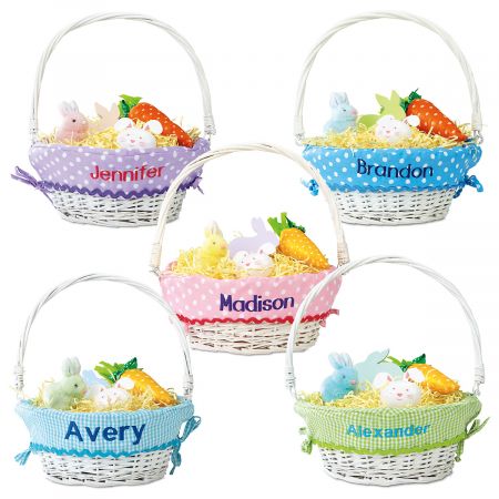 Personalized Easter Baskets with Liners