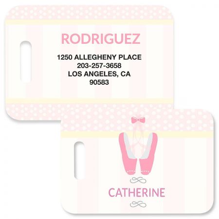 Ballerina Luggage Tag by Designer Maureen Anders