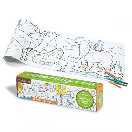 Mini Coloring Roll Animals of the World