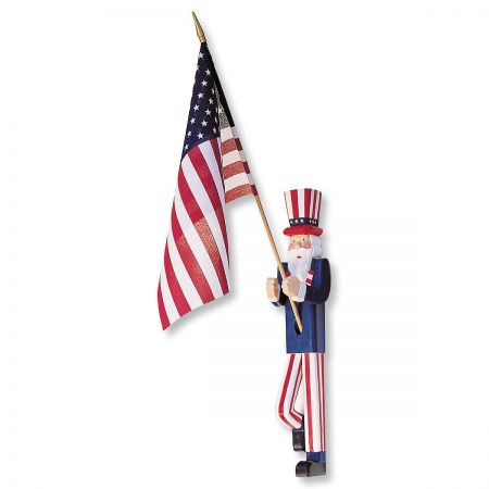 Uncle Sam Flag Holder with Flag