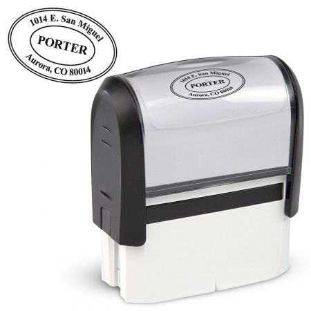 Oval Address Stamp