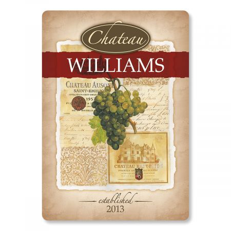 Wine Personalized Glass Cutting Board