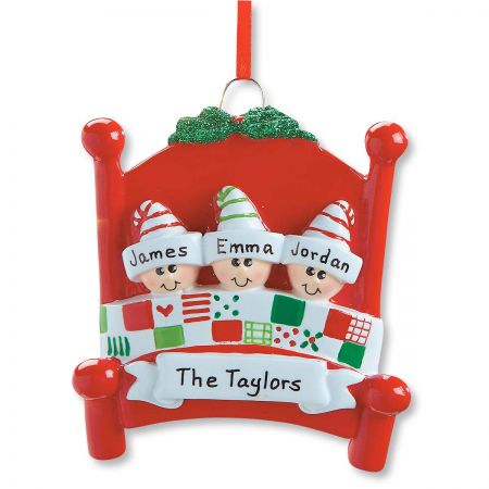 Bed Heads Christmas Personalized Ornaments