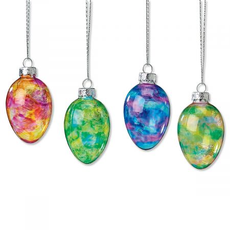 Easter Eggs Glass Ornaments by Lillian Vernon