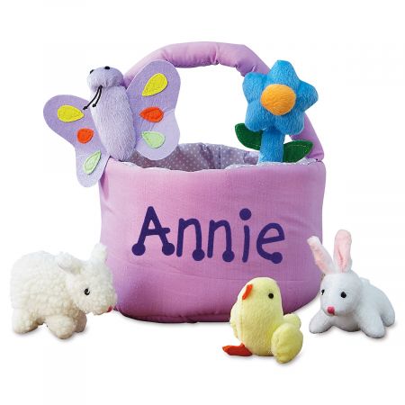 personalized easter basket with