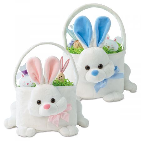 plush easter basket