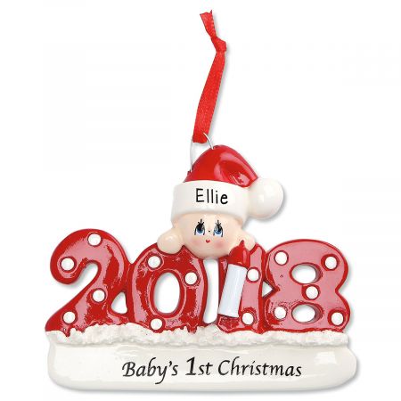 baby's first ornament 2018