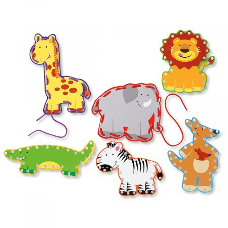 Zoo Animal Lace-Up Cards | Lillian Vernon