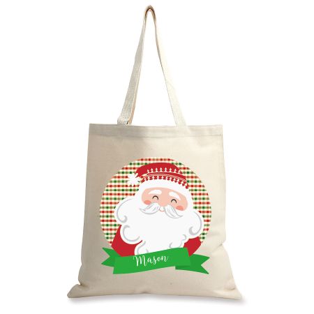 Tofficu Bag Organizer Stocking Presents Favor Wrapping for Extra Favors  Style Gifts Supplies Santa Goodie Part Aging X. Claus Canvas Bags Sacks  Back