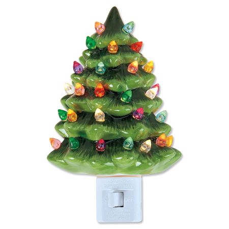 Green Christmas Tree Nightlight | Lillian Vernon