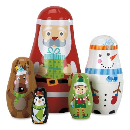 Santa's Pals Nesting Dolls | Lillian Vernon